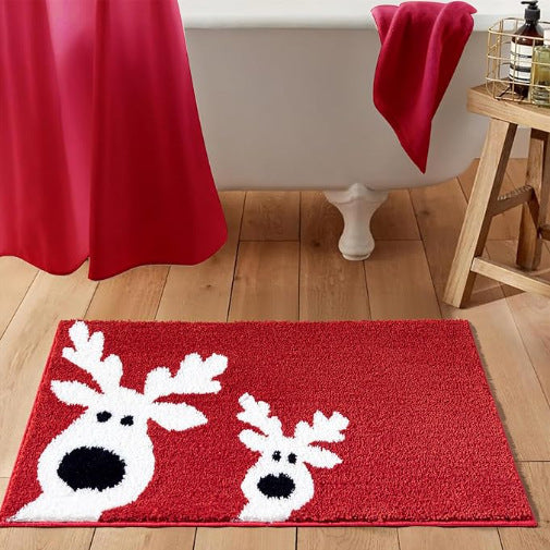 Festive Santa-Themed Bath Mat — product view 2