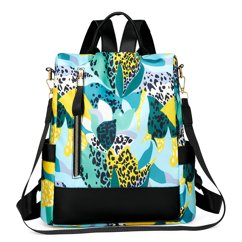 Floral Print Multi-Pocket Backpack LoungeYard — product view 6