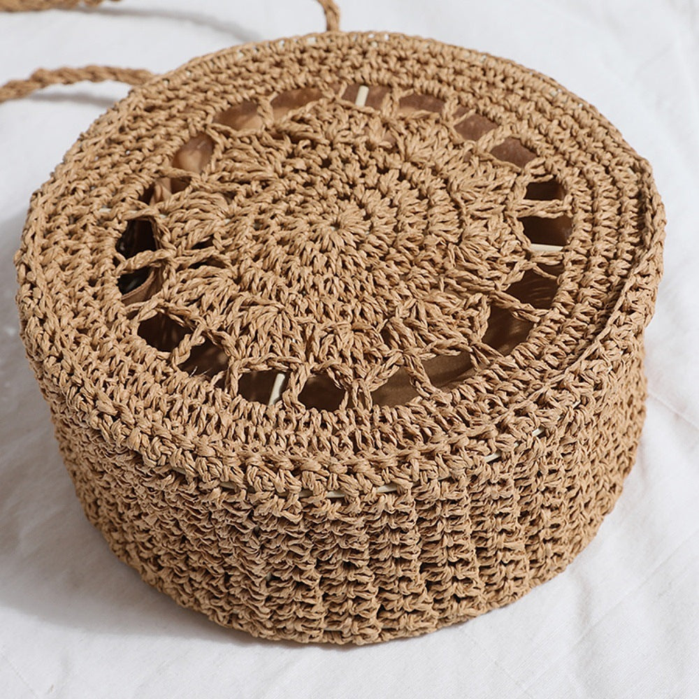 Round Macrame Crossbody Bag LoungeYard — product view 3