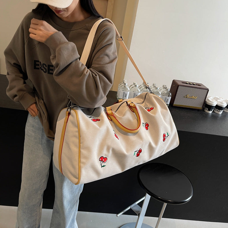 Embroidered Travel Duffel Bag LoungeYard — product view 3