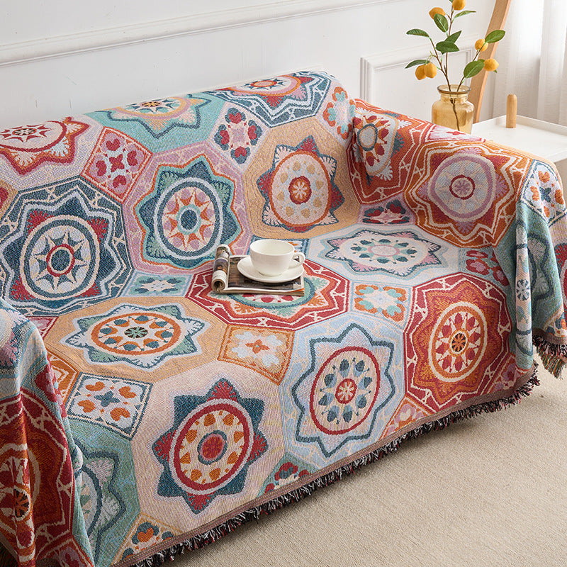 Artistic Patterned Throw Blanket — product view 6
