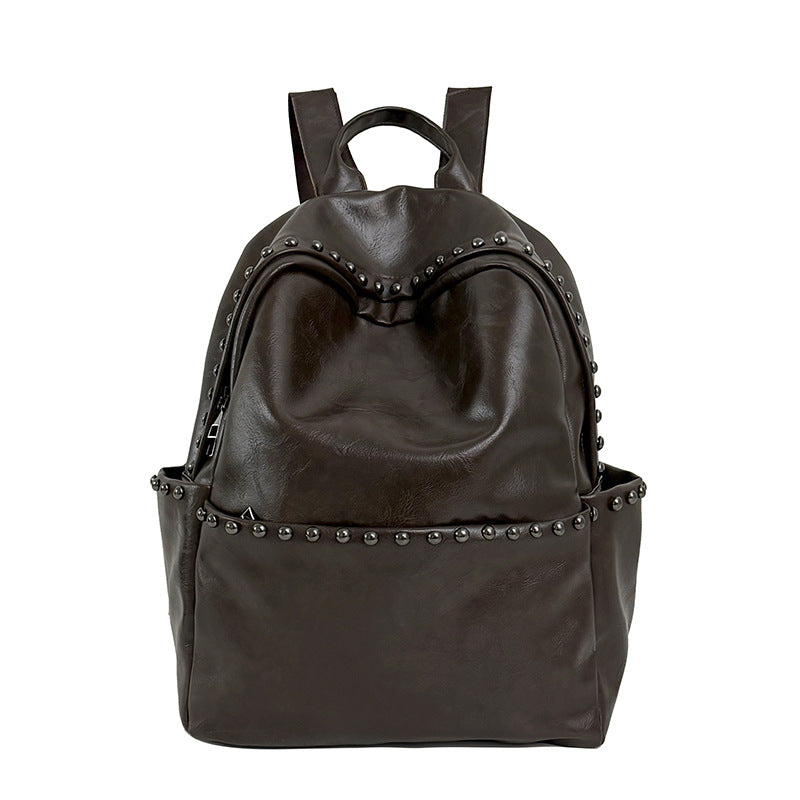 Casual Leather Backpack LoungeYard — product view 5