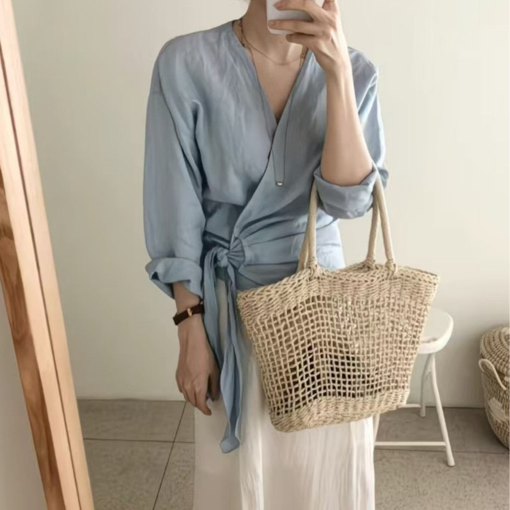Handcrafted Basket Bag LoungeYard — product view 5