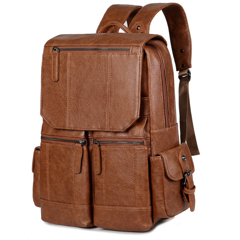 Vintage Leather Backpack LoungeYard — product view 6