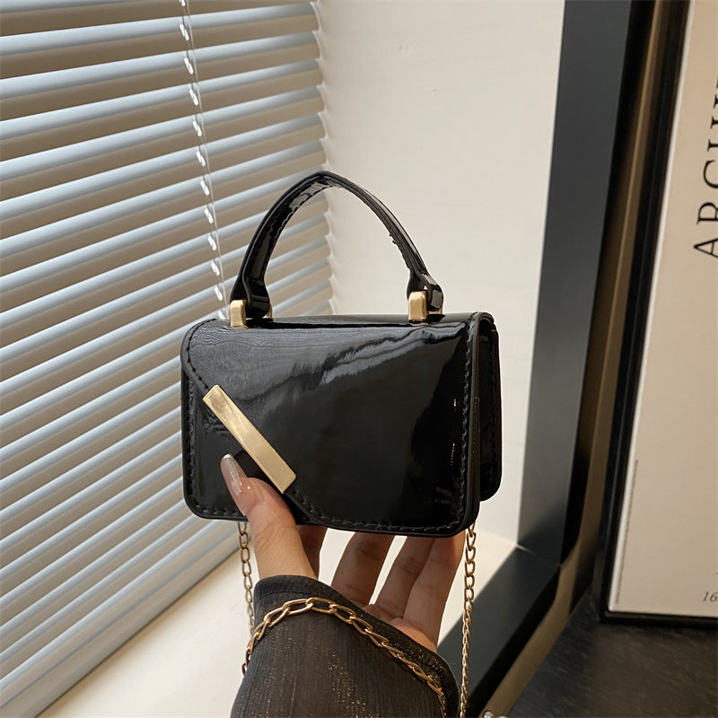 Elegant Patent Leather Handheld Bag — product view 6