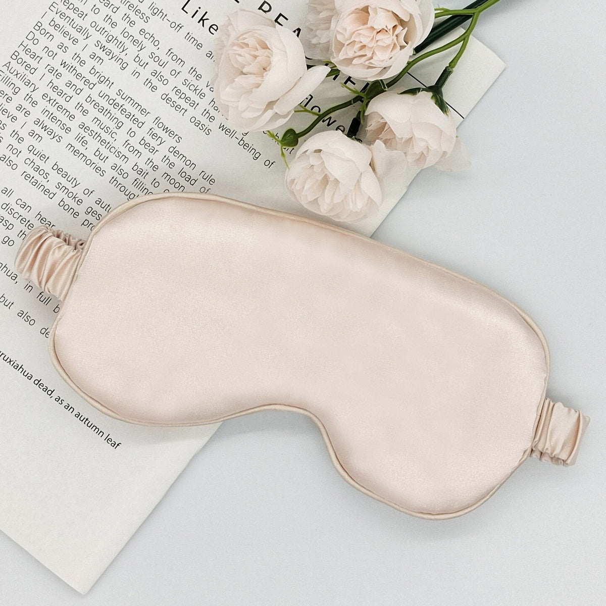 Women's ultra-soft sleep mask with extra padding and elastic satin band LoungeYard — product view 3