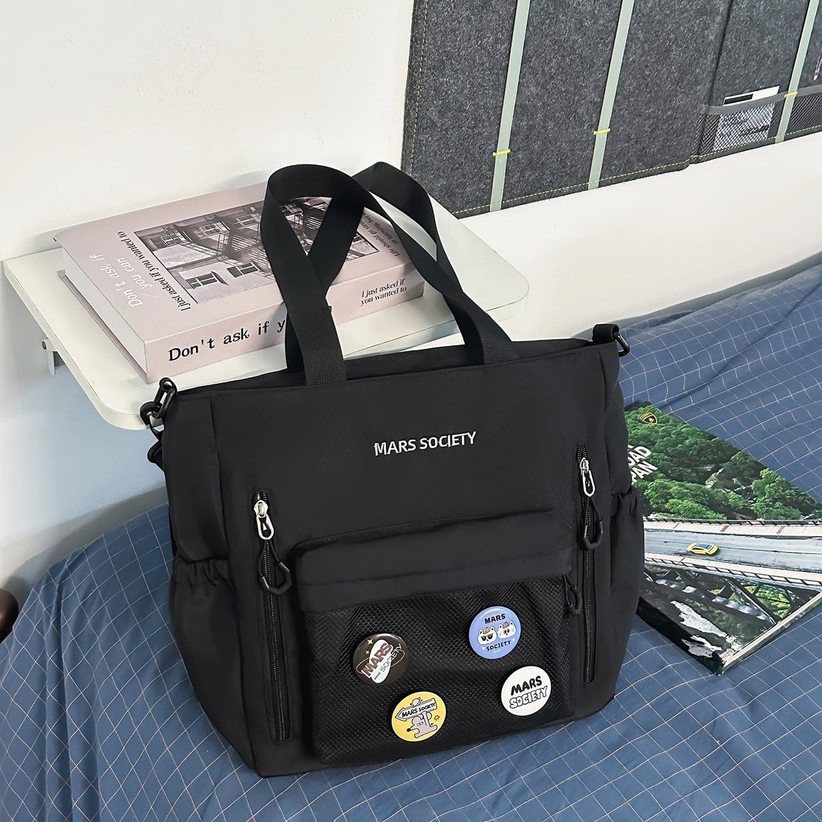 Multi-Compartment Functional Tote Bag LoungeYard — product view 7