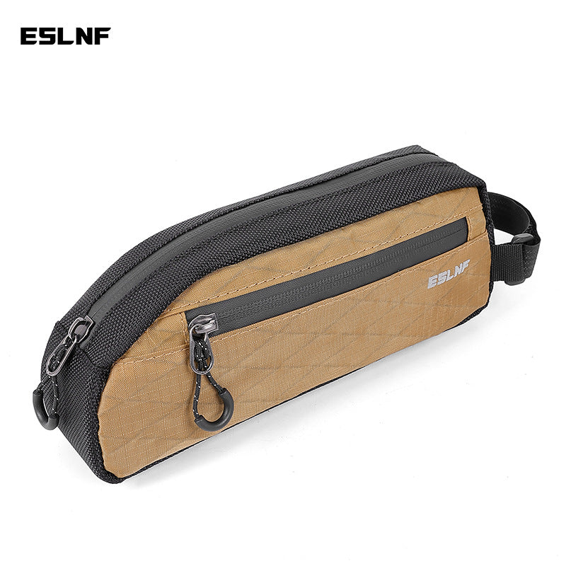 compact ripstop travel organizer pouch with dual-zip compartments and side carry loop LoungeYard — product view 6