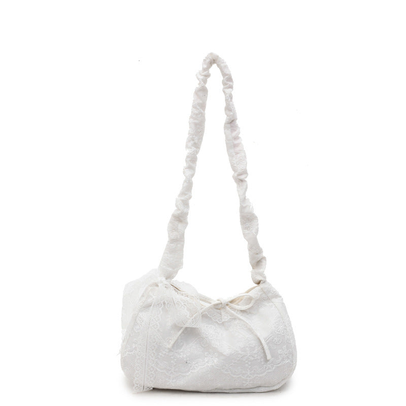 Vintage Lace Drawstring Bag LoungeYard — product view 5