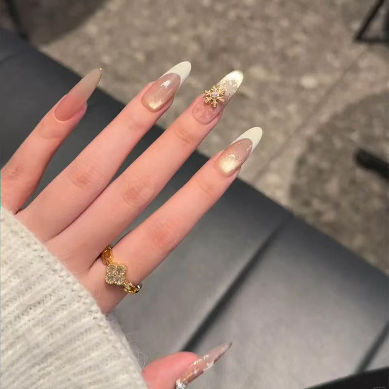 Glittery French Tip Nail Art — product view 1