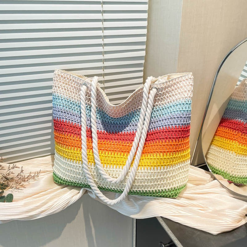 Handwoven Beach Tote Bag — product view 5