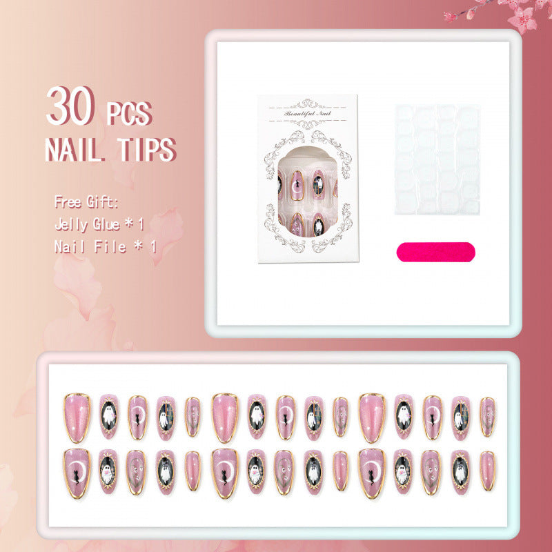 Artistic Halloween-Themed Press-On Nails — product view 4