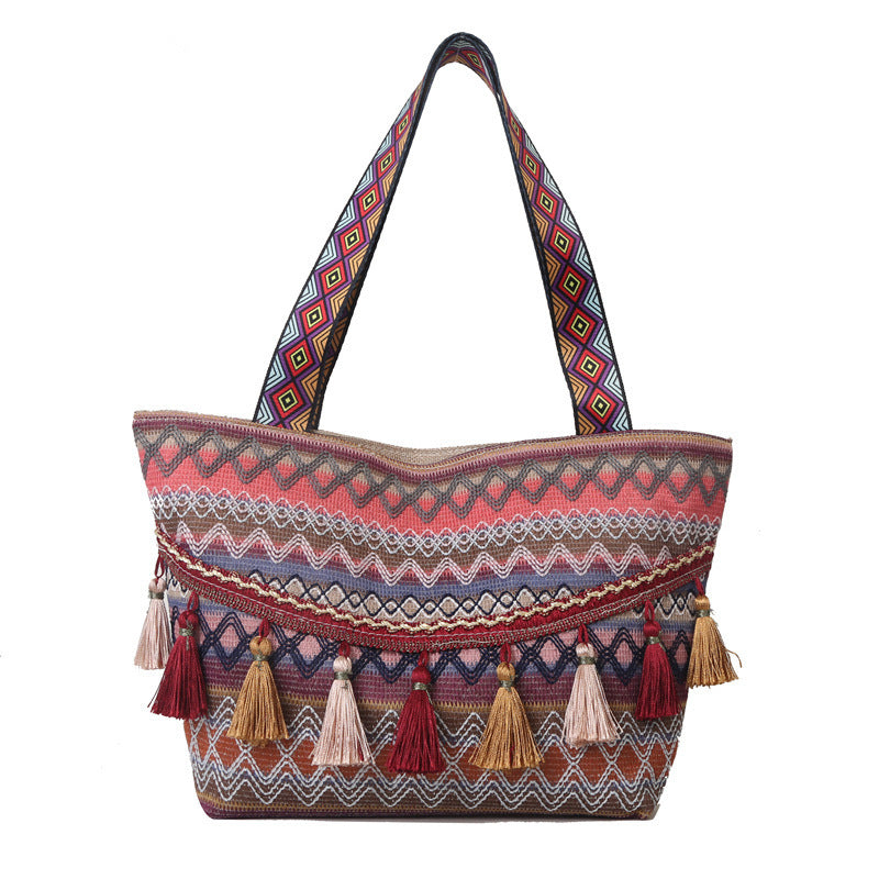 Bohemian Patterned Tote Bag — product view 3