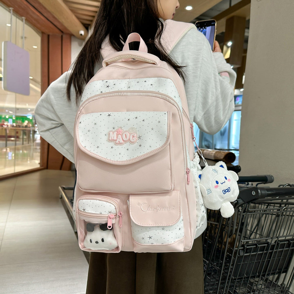 Decorative Plush Character Backpack LoungeYard — product view 1