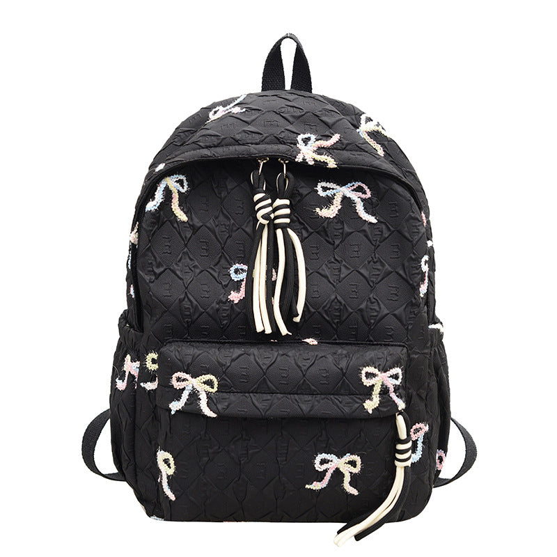 Creative Bow Patterned Backpack LoungeYard — product view 5