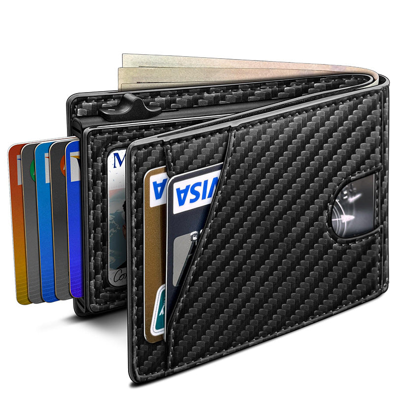 Premium Carbon Fiber Multi-Functional Wallet LoungeYard — product view 5