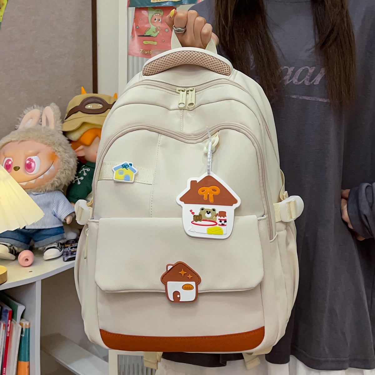 Decorative Multi-Pocket Backpack LoungeYard — product view 2