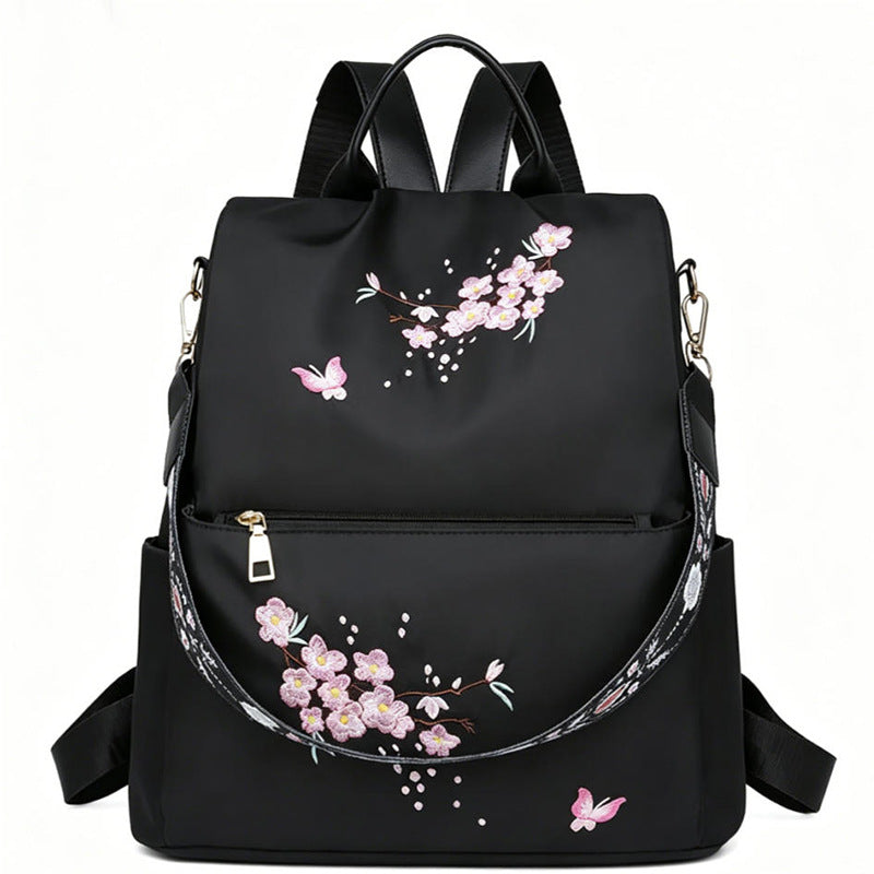 Women's Embroidered Floral Backpack LoungeYard — product view 4