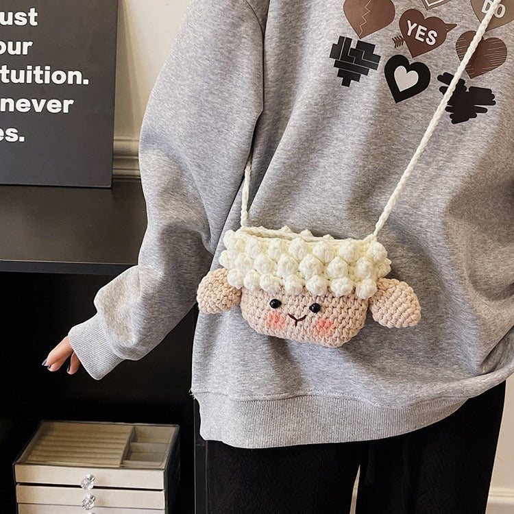 Cute Animal-Themed Crochet Crossbody Bag — product view 4