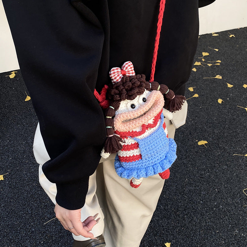 Creative Crochet Doll Handbag — product view 1