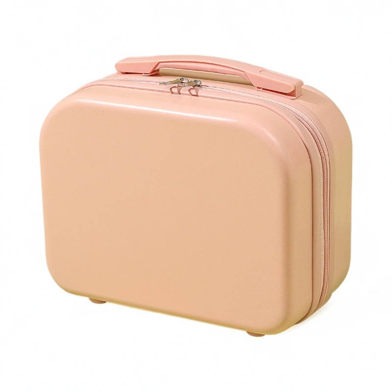 hard-shell travel vanity case with molded handle and double-zip closure LoungeYard — product view 5