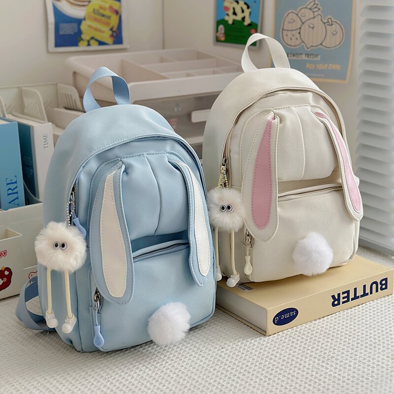 Cute Bunny-Ear Mini Backpack LoungeYard — product view 1