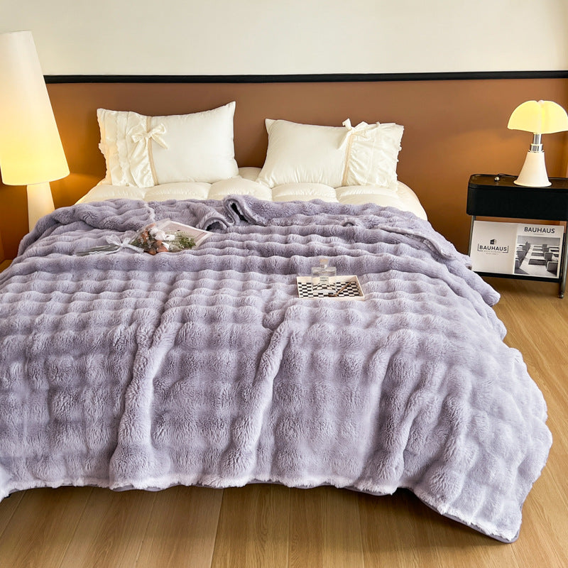 Ultra-Soft Textured Fleece Blanket LoungeYard — product view 7