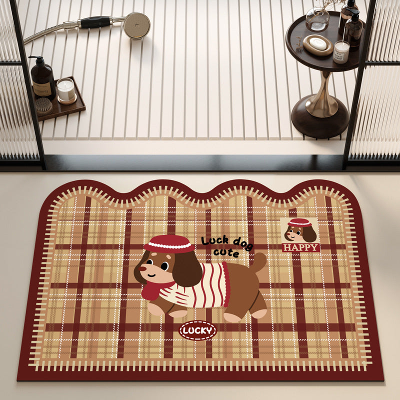 Playful Puppy Themed Bath Mat LoungeYard — product view 4
