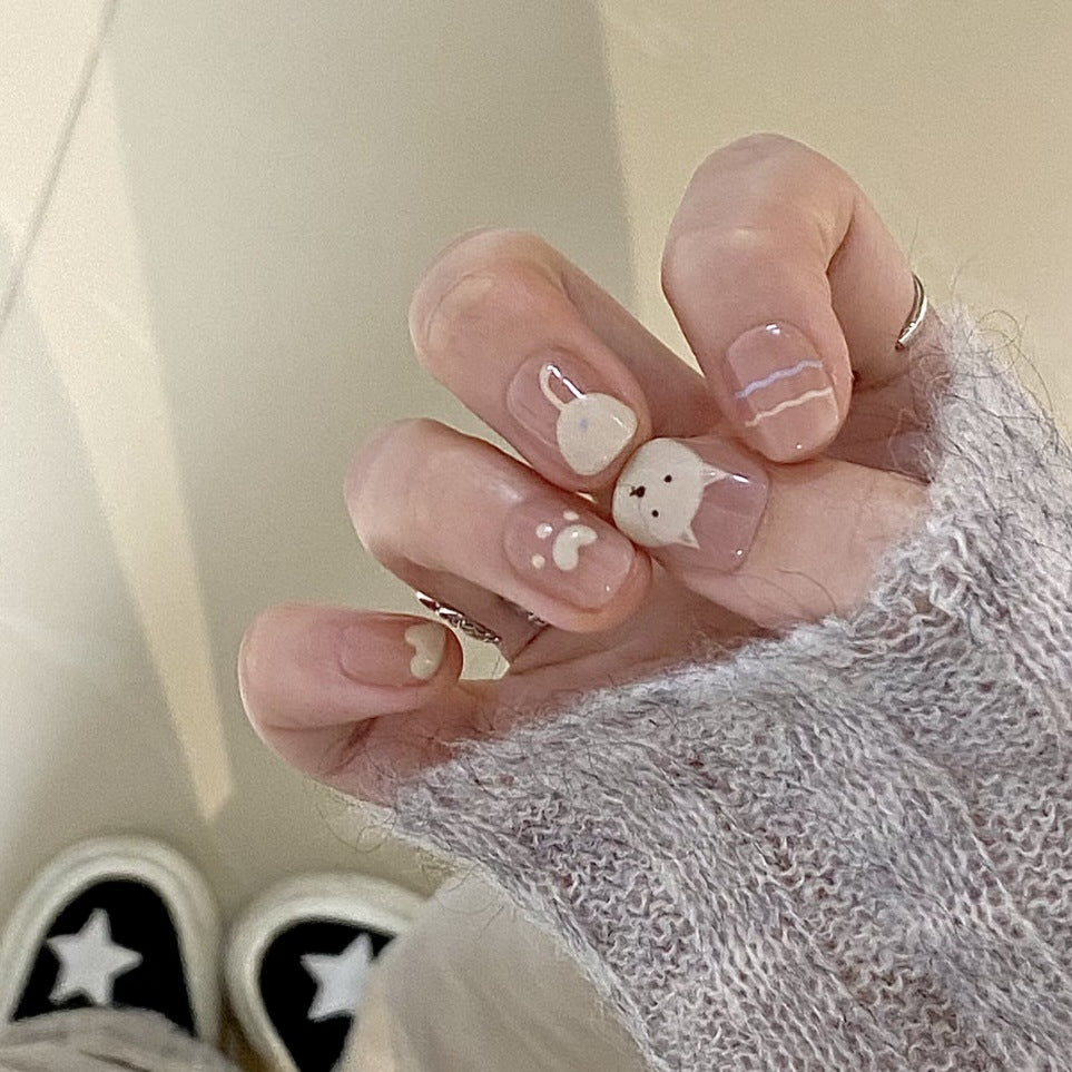 Cute Animal-Themed Press-On Nail Set — product view 1