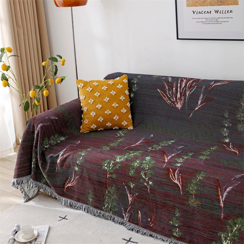 Artistic Fish Pattern Throw Blanket — product view 3