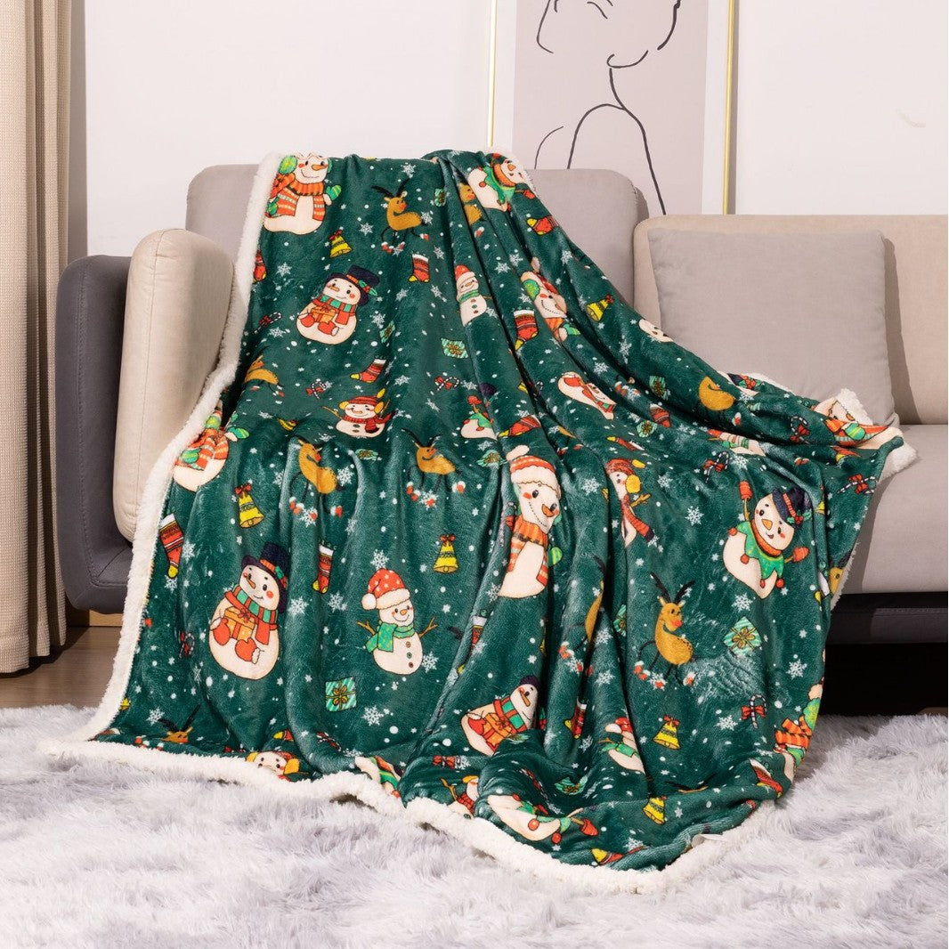 Christmas-Themed Plush Blanket — product view 7