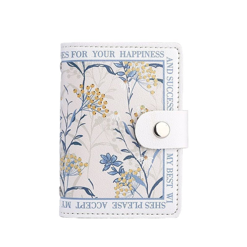 Floral Print Zippered Wallet LoungeYard — product view 2