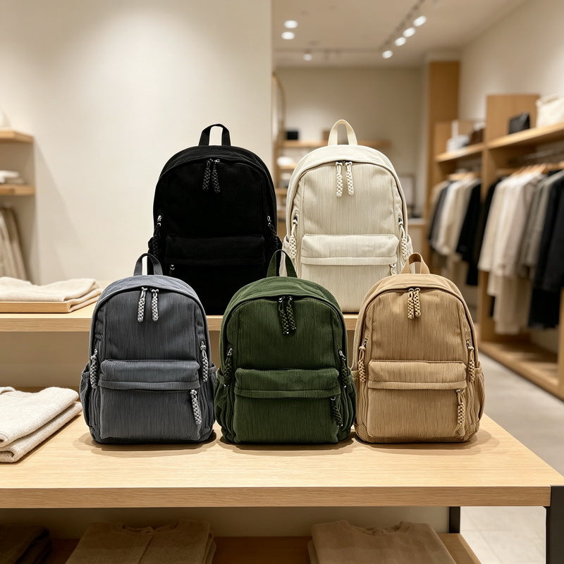 Corduroy Chic Backpack LoungeYard — product view 4