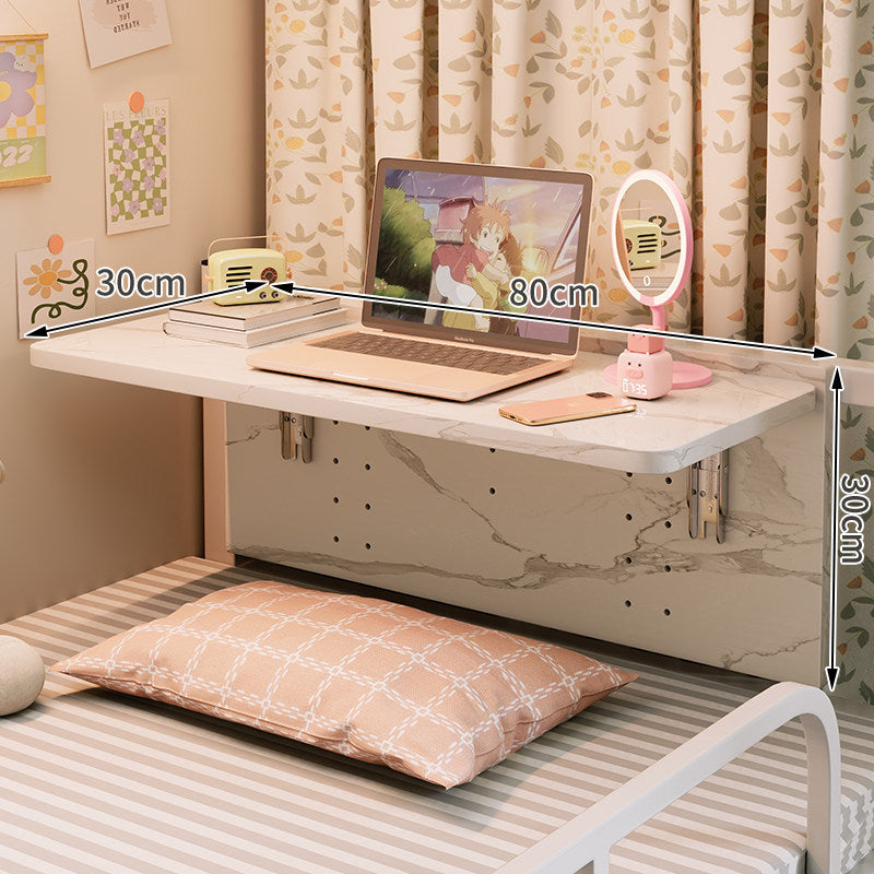 Wall-Mounted Folding Bedside Work Shelf with Concealed Support Brackets — product view 5