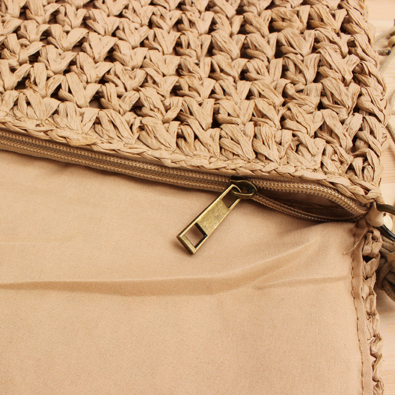 Handbag made of high-quality woven natural material LoungeYard — product view 4