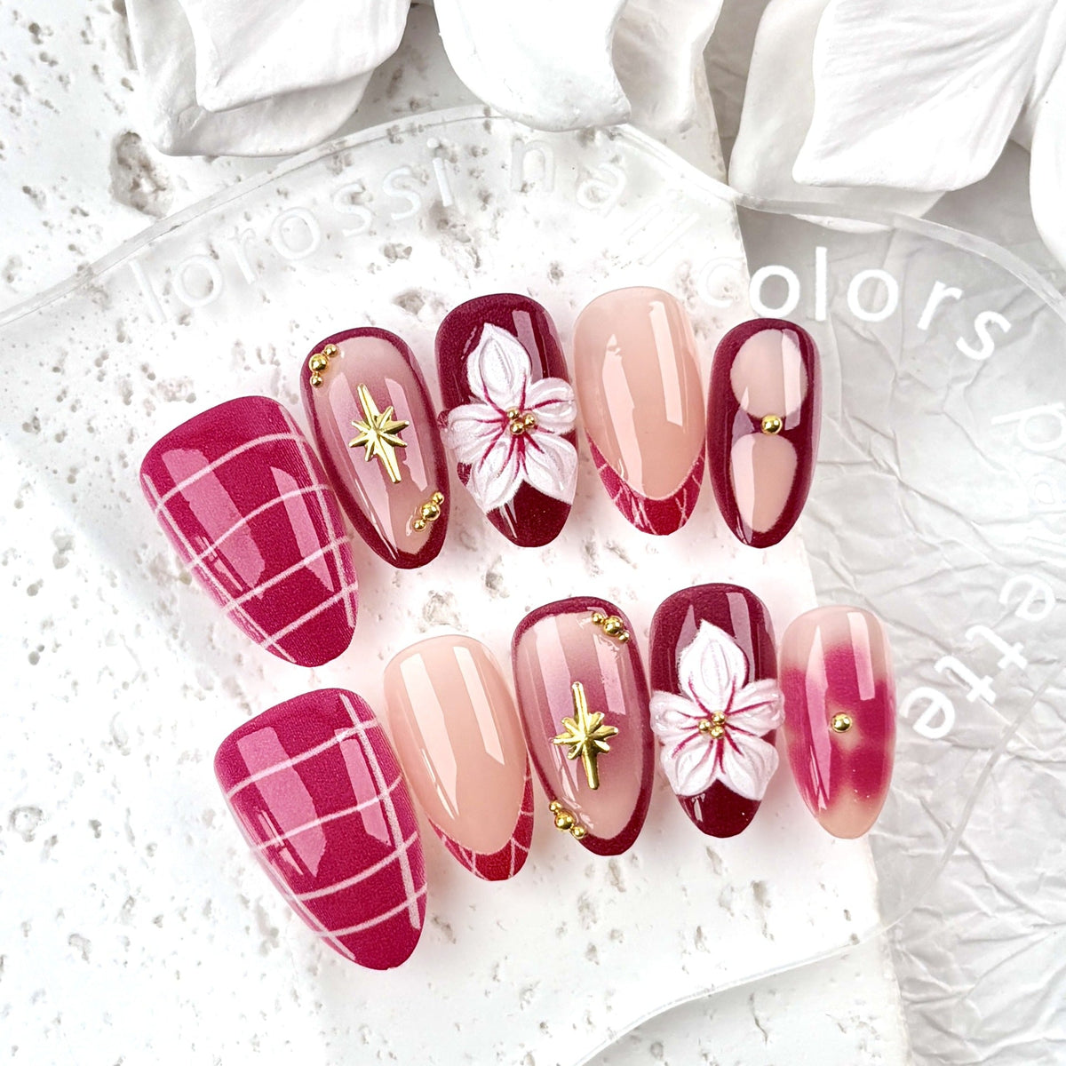 Floral Design Press-On Nail Set — product view 3