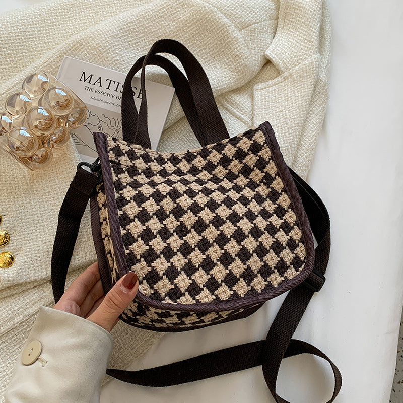 Checkerboard Pattern Handbag — product view 3