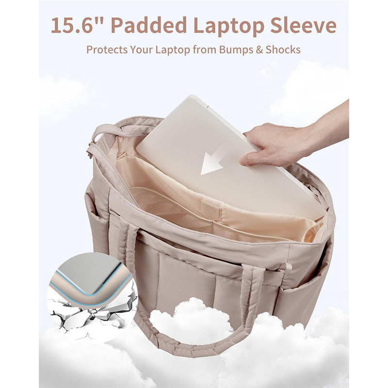 Multifunctional tote bag with practical compartments LoungeYard — product view 4