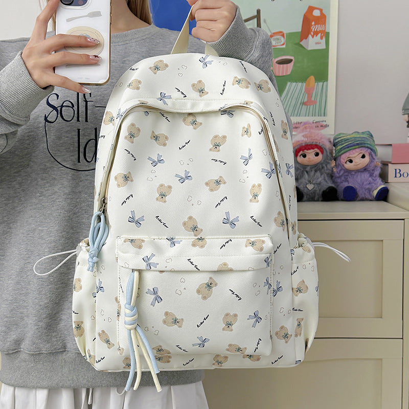 Cute Teddy Bear-Themed Backpack LoungeYard — product view 1