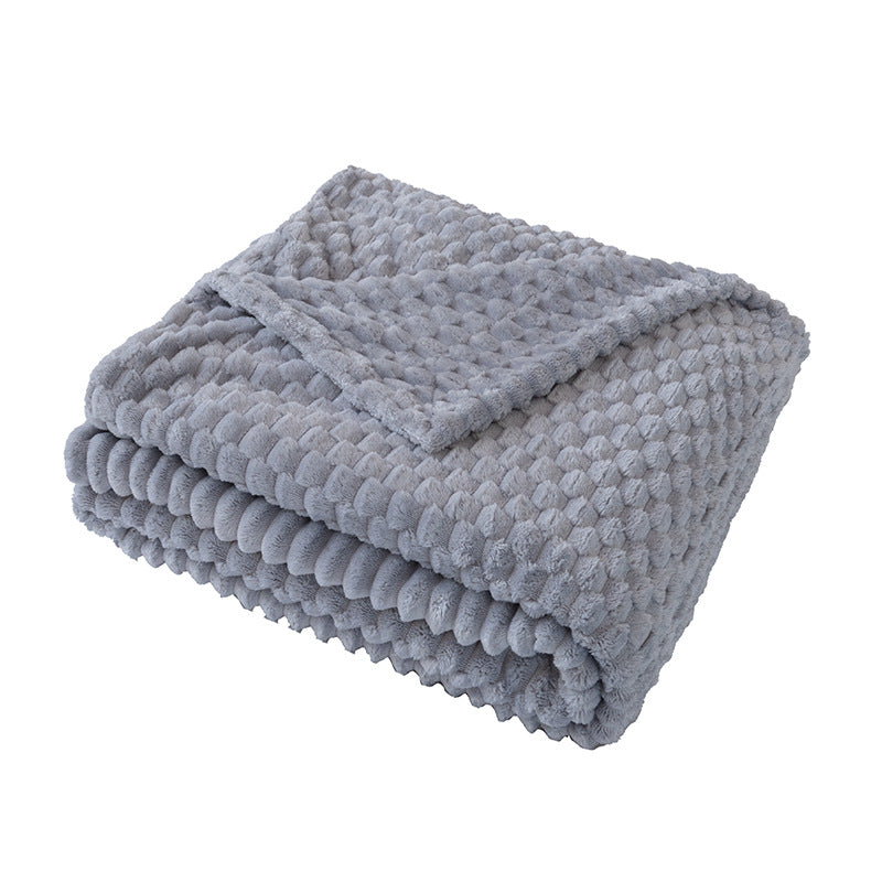 Ladies Soft and Luxurious Plush Blanket with Detailed Rib Structure LoungeYard — product view 6