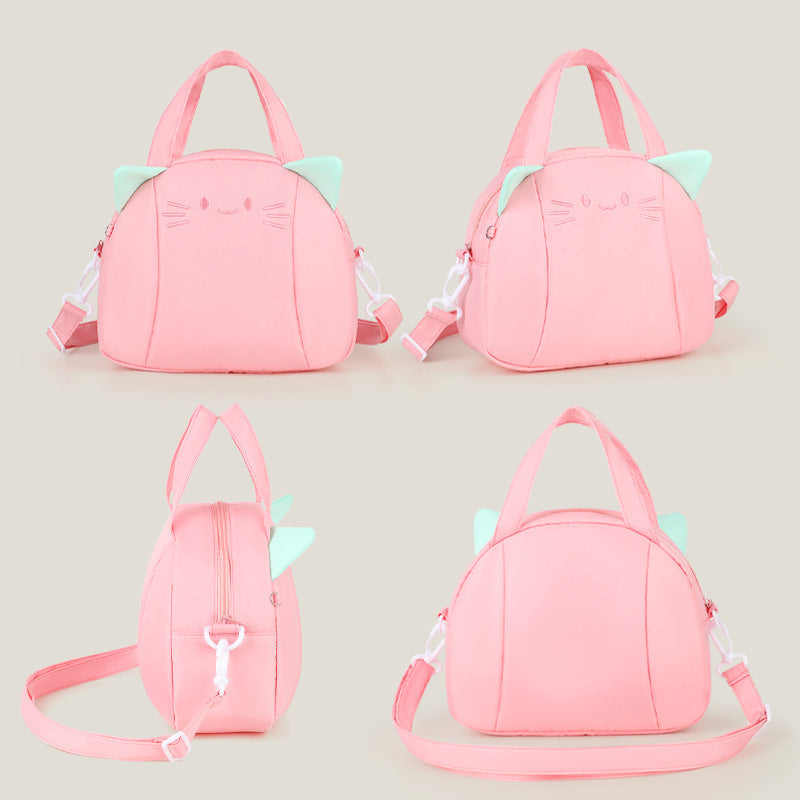 Playful Cat Motif Shoulder Bag LoungeYard — product view 4