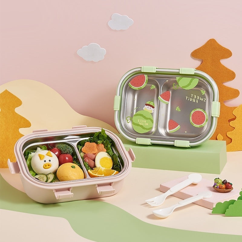 Fun-Themed Multi-Section Food Storage Container — product view 1