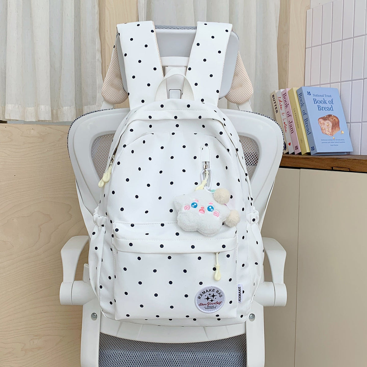 Polka Dot Student Backpack LoungeYard — product view 7