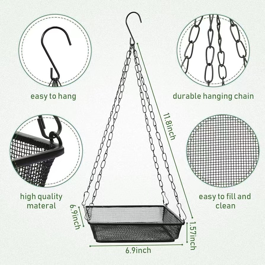 Hanging Bird Seed Feeder Bowlift — product view 2