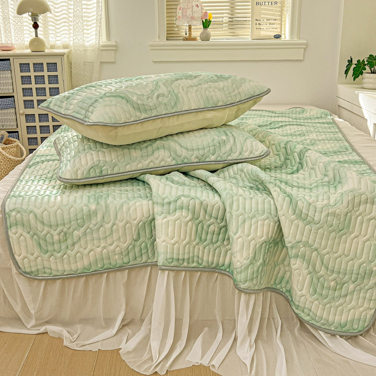 Premium Quilted Mattress Cover Set — product view 6