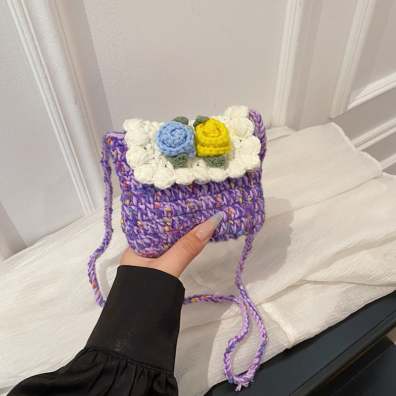 Floral Crochet Mini Handbag — product view 1