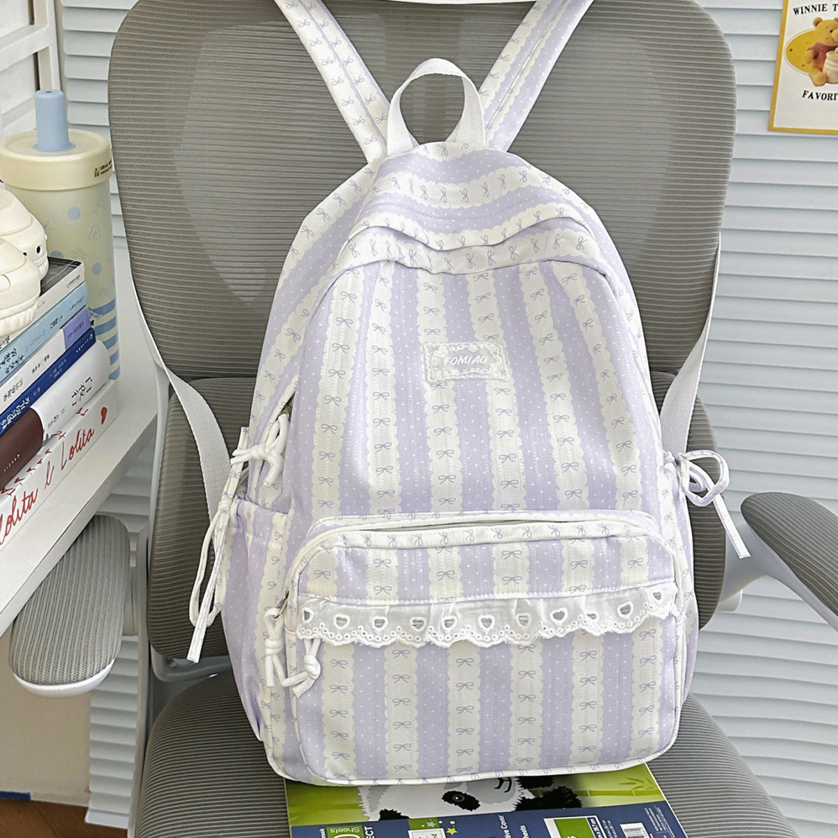 Stylish Floral Embroidered Backpack — product view 1