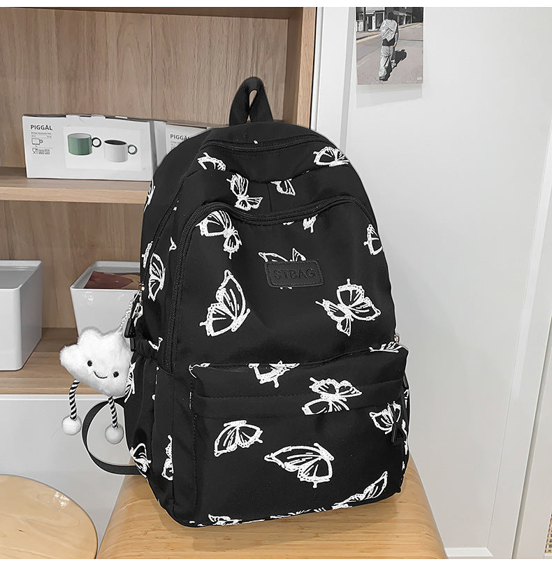 Butterfly Print Casual Backpack — product view 1