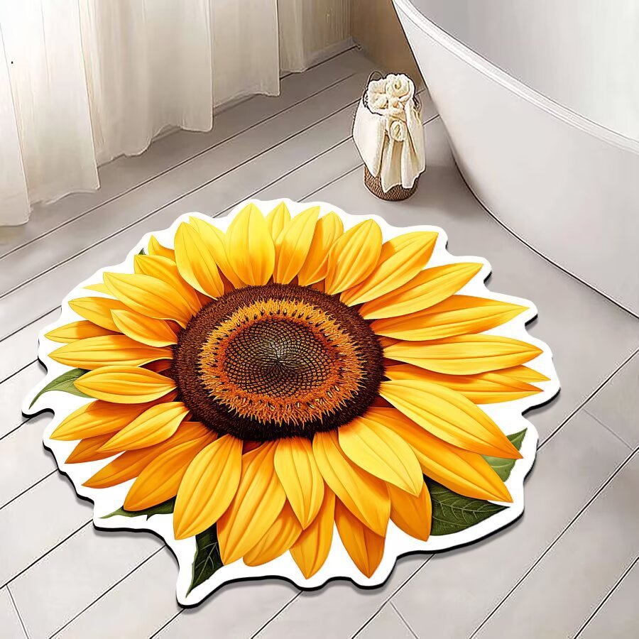 Floral Shaped Bath Mat — product view 4