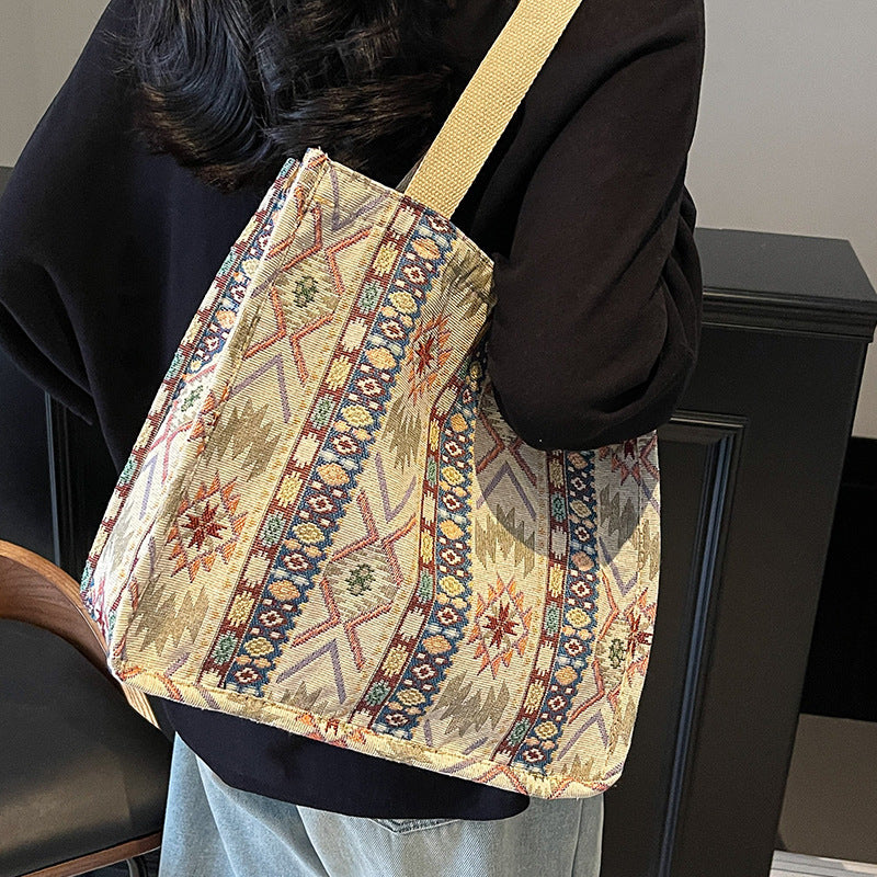 Ethnic Patterned Tote Bag — product view 3